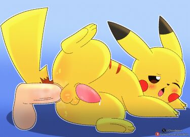 2d_animation 3_fingers 3_toes anal anal_fluids anal_sex animated ass back_stripes balls black_ear_tips black_eyebrows black_nose blue_background blush blush_lines blush_stickers bodily_fluids body_blush brown_eyes brown_stripes brown_tail cloudeon cum cum_drip digital_media_(artwork) dipstick_ears disembodied_balls disembodied_penis dripping drooling duo ear_markings erection eyebrows feet feral feral_penetrated fingers frame_by_frame generation_1_pokemon genital_fluids genitals glistening glistening_balls glistening_butt glistening_genitalia glistening_penis half-erect hi_res humanoid_genitalia humanoid_penis looking_pleasured loop lying male male/male male_focus male_only male_penetrated male_penetrating male_penetrating_male mammal multicolored_ears multicolored_tail nintendo on_side one_eye_closed open_mouth outline penetration penile penile_penetration penis penis_in_ass pikachu pink_penis pointy_ears pokemon pokemon_(species) raised_leg red_cheeks rodent saliva sex simple_background solo_focus stomach_bulge stripes tail tan_balls tan_penis tapering_penis text thrusting toes url white_outline yellow_balls yellow_body yellow_tail