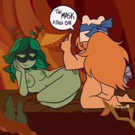 1boy 1girls adventure_time adventure_time:_fionna_&_cake aged_up animated arms arms_above_head beard big_breasts blindfold blindfolded blonde_hair bondage bound bound_wrists breasts canon_couple completely_nude completely_nude_female completely_nude_male consensual_bondage cuddling domino_mask finn_the_human flower flower_in_hair flower_on_head green_hair green_skin hairless_pussy horn horns hug hugging huntress_wizard kissing large_breasts leaf leaf_hair legs legs_apart legs_spread long_hair mask missionary_position naughtydimiletu nipples no_sound nude nude_female nude_male official_alternate_costume penis penis_in_pussy pink_hair prosthetic prosthetic_arm pussy robotic_arm tagme vagina vaginal_penetration vaginal_sex video wholesome wholesome_end wholesome_sex