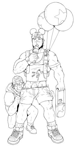 balls bara beard_stubble biceps big_penis bulge clothing fenrir_(wolfshirtart) flaccid gay male male/male male_only monochrome muscular muscular_male pecs penis tight_clothing twitter_user_oc werewolf wolfshirtart yaoi