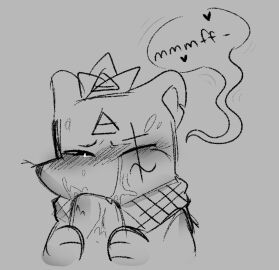 anthro blush clothed clothing cult_of_the_lamb fellatio male male/male mammal massive_monster_(studio) murid murine oral penile penis rabiesram rat ratau_(cult_of_the_lamb) rodent sex sloppy_blowjob