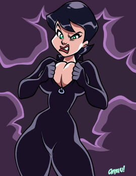 1girls 2d angry anya_uribe artist_name batman_(series) big_breasts black_hair breast_squeeze breasts breasts_squeezed_together catsuit catwoman clothed clothed_female color curvy curvy_body curvy_figure dc dc_comics dressing female female_only full_color green_eyes inconvenient_breasts light-skinned_female light_skin non-nude selina_kyle sexy_struggle simple_background solo struggling_to_fit tight_clothing tight_fit too_thicc villain villainess wardrobe_malfunction wide_hips zipper zipper_malfunction zipper_wont_zip