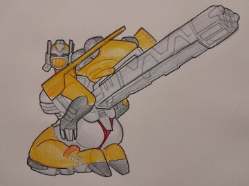 1girls ass big_ass blue_eyes churino6 female red_panties robot robot_girl robot_humanoid solo splendid_convoy thick_thighs transformers