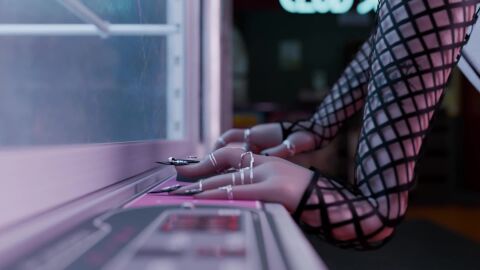 1female 1female1male 1male 3d 3d_animation anonymous_male ass ass_focus assjob bulge bulge_rubbing bulge_through_clothing bulge_under_clothes butt_focus buttplug commission commissioner_upload dark-skinned_female dark_skin exhibitionism exhibitionist faceless_character faceless_male fish_animation fishnet_armwear fishnet_clothing fishnet_legwear fishnet_shirt fishnet_topwear fishnets flashing flashing_penis flashing_pussy human humanoid_penis humping no_panties no_sound original penis penis_against_ass piercings public public_exposure public_nudity sanaevr sneakers tagme tattoos through_clothes thrusting video wolf_ears wolf_girl wolf_humanoid