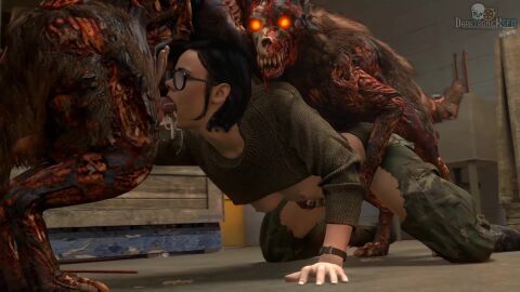 1girls 2boys 3d activision animated beastiality black_hair blowjob bracelet breasts call_of_duty canid canine canine_genitalia canine_penis clothed clothed_sex clothing cum cum_in_mouth cum_in_pussy darktronicksfm deep_blowjob deepthroat defeated doggy_style face_fucking facefuck fellatio female female_penetrated feral feral_on_female feral_on_human feral_penetrating gangbang glasses glowing_eyes group group_sex growling helen_park_(cod) interspecies light-skinned_female longer_than_one_minute male male/female male_penetrating monster open_mouth oral oral_sex orange_eyes penetration penis pussy raped_by_enemy raped_by_monster raped_female sex short_hair skull sound sound_edit spitroast tagme torn_clothes torn_clothing vaginal_penetration vaginal_sex video video_game_character video_games zombie zombie_dog