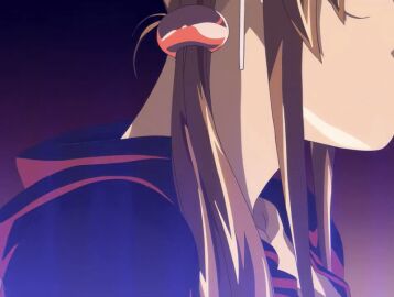 1futa 1girls 2005 animated bible_black bible_black_new_testament breasts cloak closed_eyes earrings female futanari imari_kurumi intersex jewelry large_breasts lipstick long_hair makeup nipples removing_cloak shin_bible_black side_ponytail solo standing tagme witch