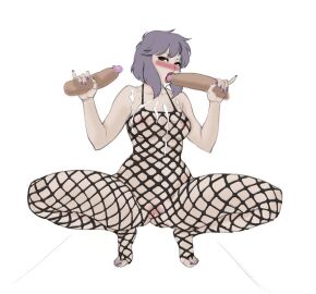 body_stocking breasts busty dark-skinned_male dark_skin edit female female_focus female_only ghost_in_the_shell hourglass_figure kusanagi_motoko legoman lovingit male penis tagme white_background wide_hips