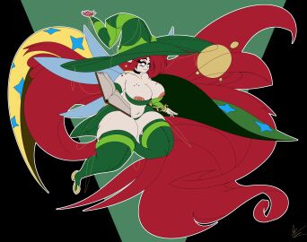 1girls 2023 ass betilla_(rayman) big_ass big_breasts book bracelet breasts cleavage clothed clothing fairy fairy_wings fat fat_ass female female_only huge_ass long_hair miniskirt nipple_piercing nipples nymph_(rayman) piercing pointy_hat rayman_(series) red_hair simple_background smile solo teris thick_thighs thigh_boots thighhighs tight_clothing tight_fit tubetop wide_hips wings