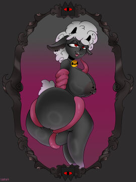 absurd_res ahe_gao anal anal_sex anthro areola ass big_ass big_breasts big_butt black_areola black_nipples bondage bound bovid breast_play breasts caprine choker cult_of_the_lamb female hi_res jewelry lamb_(cult_of_the_lamb) liafurr looking_pleasured mammal massive_monster_(studio) necklace nipple_piercing nipples paizuri penetration piercing pussy sex sheep solo tentacle tentacle_penetration tentacle_sex thick_thighs titfuck titjob vaginal_penetration