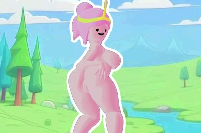 3d 3d_(artwork) adventure_time ass ass_grab cartoon_network female looking_back princess_bubblegum