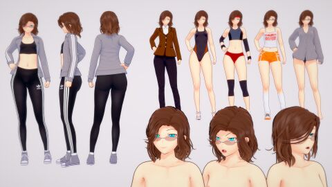 1boy 1girls 3d ass big_ass big_butt big_hips boy breeder brown_hair bubble_ass bubble_butt dialogue english_text fat_ass fat_butt female femboy femboy_hooters girly glasses gym_clothes gym_uniform hips huge_ass huge_butt koikatsu leggings male mollyavast original round_ass round_butt teacher wayne_(mollyavast)