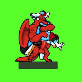 anal anal_penetration anal_sex animated bates_(oh_so_hero!) big_penis carrying_partner furry gay grab_the_butt joe_(oh_so_hero!) male oh_so_hero! penis so_hero stand_and_carry_position standing_sex yaoi