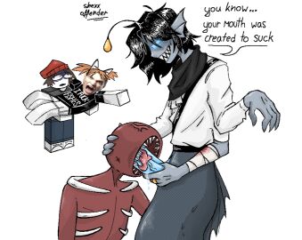 2d 2d_(artwork) 2d_artwork 3_arms background_characters bad_idea blocky_body blowjob crossover diphallia diphallism doors doors_(roblox) english_text figure_(doors) fish gay gay_blowjob gay_sex male merfolk merman monster multi_arm multi_genitalia multi_limb multi_penis oral penis pressure pressure_(roblox) roblox roblox_game robloxian sebastian_solace self_upload tagme tagme_(artist) text yaoi