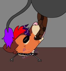 anthro apple_(pepsiwolf6945) bodily_fluids chained_collar collar drooling duo eating_feces excessive_feces feces feces_in_mouth felid female hi_res hyena hyper hyper_feces hyper_scat leopold_(pepsiwolf6945) lion male male/female mammal open_mouth pantherine pepsiwolf6945_(artist) saliva toilet