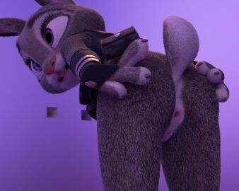 3d 3d_(artwork) anal anus ass bunny cross-eyed female furry furry_female furry_only judy_hopps lagomorph presenting presenting_hindquarters pussy solo solo_female solo_focus spreading_ass submissive zootopia