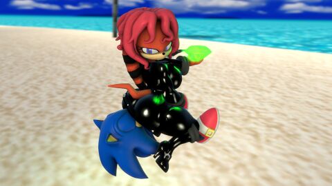 ass beach catsuit chaos_emerald defeated_hero emerald facesitting female femdom hero_in_trouble leather leather_clothing lien-da male malesub ocean sonic_(series) sonic_the_hedgehog sonic_the_hedgehog_(archie) sonic_the_hedgehog_(comics) sonic_the_hedgehog_(series) swifty_smithy villain_dom villain_win villainess villainess_on_hero