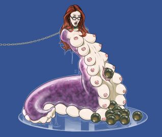 1girls 2024 after_transformation animal_humanoid armless artist_logo blue_background body_horror boobipede breasts chain_leash chains collar digital_drawing_(artwork) digital_media_(artwork) egg egg_laying eyewear female female_only gastropod gastropod_humanoid genitals glasses humanoid leash logo long_hair mollusk mollusk_humanoid multi_breast multi_nipple naked nightmare_fuel nipples nude nude_female open_mouth original post-transformation purple_body purple_skin pussy shocked simple_background slime slug_girl slug_humanoid solo species_transformation tittydispenser transformation what