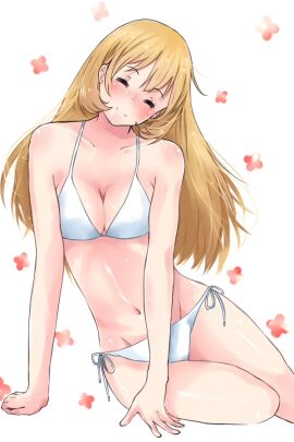 1girls arm_support bare_arms bare_belly bare_chest bare_hands bare_hips bare_knees bare_legs bare_midriff bare_navel bare_shoulders bare_skin bare_thighs bare_torso belly belly_button bikini bikini_bottom bikini_only bikini_top blush blush_lines blushing_female breasts brown-haired_female brown_hair cleavage collarbone dot_nose elbows female female_focus female_only fingers groin half_naked head_tilt high_resolution highres hourglass_figure knees legs light-skinned_female light_skin long_hair medium_breasts mr.canaryy naked naked_female navel nude nude_female shoulders side-tie_bikini simple_background sitting slender_body slender_waist slim_female slim_waist smile smiling smiling_at_viewer solo string_bikini student swimsuit swimwear teenager thick_thighs thighs thin_waist tilted_head todoroki_yachiyo upper_body v-line white_background white_bikini white_bikini_bottom white_bikini_only white_bikini_top white_side-tie_bikini white_string_bikini white_swimsuit white_swimwear wide_hips working!!