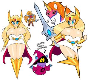 big_breasts breasts female hyper_breasts ilikestuffdoyou masters_of_the_universe princess_adora she-ra theguywhodrawsalot