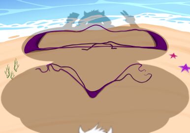 1girls beach ber00 bikini boss_monster breasts completely_nude deltarune discarded_underwear dressed_shadow_(meme) female female_only furry high_resolution highres horns hourglass_figure huge_breasts implied_nudity large_breasts nude nude_female outdoors outside png sand seaside selfie shadow silhouette solo starfish thick_thighs toriel undertale undertale_(series) v-sign voluptuous voluptuous_female water wave waves wide_hips