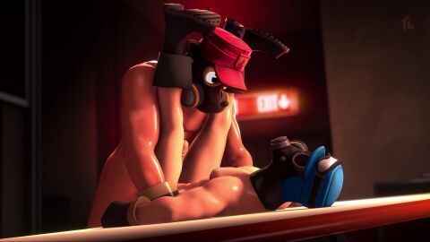 1440p 3d anal anal_sex animated antlers duo duo_male ear gloves hat headgear headwear interior latex latex_gloves legs_apart legs_up muscular muscular_male pyro_(team_fortress_2) sound sound_warning tagme taunti_(tauntilock) tauntilock team_fortress_2 video