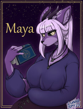 big_breasts breasts female furry huge_breasts maya_(lunarspy) tagme thick_thighs wide_hips