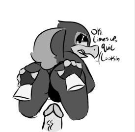 anthro ass ass_grab ass_up cock cuntboy falco_lombardi falcon fingerless_gloves intersex male panties penis pussy star_fox