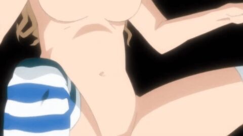 10s 1boy 1girls 2010 animated anime_screenshot blonde_hair bouncing_breasts breasts brother_and_sister brother_and_step-sister female haha_sange hentai koga_marie koga_tomonori large_breasts lying male missionary nipples nude on_back penis pussy sex socks spread_legs tagme thighs uncensored vaginal_penetration