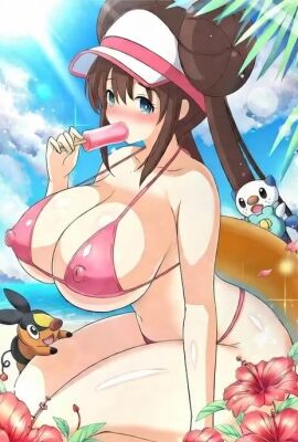 ai_generated animated bikini grinding pokemon rosa_(pokemon) tagme tepig video