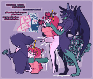 1futa 1girls adventure_time after_transformation ambiguous_penetration animal_genitalia animal_penis anthro balls bat big_ears big_penis bodily_fluids bottomless bottomless_female breasts candy_people_(at) cartoon_network clothed clothing crown cum cum_inside dialogue duo equine_genitalia equine_penis female food food_creature futa_on_female futanari genital_fluids genitals headgear heart_symbol holding_balls horsecock horsecock_futa humanoid intersex intersex/female looking_at_genitalia looking_at_penis mammal marceline marceline_abadeer monster nude_anthro penetration penile penis penis_worship post-transformation princess princess_bubblegum requesting reverse_fleshlight_position royalty sequence sex_request species_transformation spiral_eyes stomach_bulge tail tail_motion tailwag transformation wings xenopavilia