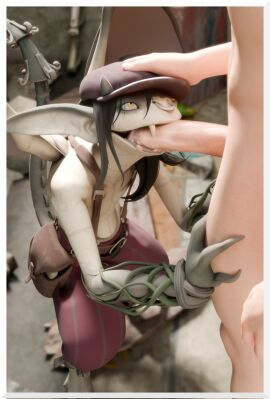 1boy deadlock fellatio female gargoyle human_male interspecies interspecies_sex ivy_(deadlock) male monster monster_girl ugly_female undead_h34d