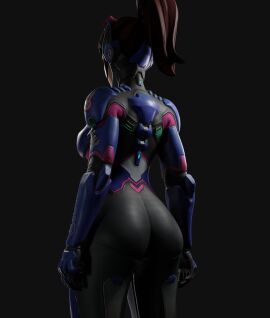 1girls 3d ass back_view behind_view d.va female overwatch overwatch_2 soboro solo