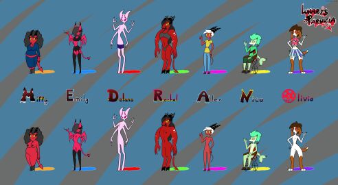 2024 4_arms 8_eyes absurd_res alex_(lunaris_parukia) anthro arachnid areola arthropod balls basset_hound belly bisexual_pride_colors black_clothing black_crop_top black_eyes black_footwear black_high_heels black_horn black_leggings black_legwear black_lipstick black_miniskirt black_shirt black_topwear blue_bottomwear blue_clothing blue_pants bottomwear bra breasts brown_clothing brown_footwear brown_hair brown_markings brown_shoes bulge canid canid_demon canine canis character_name chest_tuft cigarette clothing crop_top dark_hair dark_shoes delano_(lunaris_parukia) demon demon_humanoid denim digital_media_(artwork) digitigrade disability domestic_dog emily_(lunaris_parukia) facial_hair fan_character female fish flaccid flat_chested footwear freckles futanari garter_belt_leggings garter_straps genitals gesture goatee green_clothing green_hair green_shirt green_topwear grey_bra grey_clothing grey_panties grey_sports_bra grey_underwear group hair hair_over_eye hand_gesture hellhound helluva_boss hi_res high_heels horn humanoid hunting_dog imp innie_pussy intersex leggings legwear lgbt_pride lipstick lunaris_parukia makeup male mammal marine markings miffy_(lunaris_parukia) miniskirt model_sheet multi_arm multi_eye multi_limb muscular muscular_female mythological_canine mythological_creature mythology nico_(lunaris_parukia) nipples nonbinary_pride_colors nude off/on olivia_(lunaris_parukia) one_eye_obstructed pansexual_pride_colors panties pants paraplegic penis pink_body pride_colors puffy_hair purple_eyes pussy rachel_(lunaris_parukia) red_body red_eyes red_sclera scar scent_hound shark shark_tail shirt shoes shorts sinner_demon sitting skirt sports_bra stimming straight_ally_colors striped_horn stripes succubus swimming_trunks swimwear tail tattoo text thumbs_up topwear trans_woman transfem transgender_pride_colors tuft underwear vehicle wavy_hair wheelchair white_body white_eyes white_facial_hair white_goatee white_hair wings yellow_clothing yellow_sclera yellow_shirt yellow_topwear