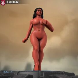 1girls 3d black_hair covered_nipples covering demon demon_girl female female_focus female_only full_body heroforge monster monster_girl naked naked_female nipples nude nude_female oc original original_character red_body red_skin sensual sexually_suggestive solo solo_focus tagme yellow_eyes