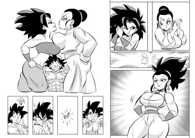 1boy 2d 2girls alien alien/human alien_girl alien_humanoid alien_male ass big_ass big_breasts breasts bust busty caulifla chest chichi chichi_(majin_buu_saga) curvaceous curvy curvy_figure digital_media_(artwork) dragon_ball dragon_ball_super dragon_ball_z female fully_clothed funsexydragonball fusion fusion_character goku hips hourglass_figure huge_ass huge_breasts human human_female husband husband_and_wife large_ass large_breasts legs male male/female mature mature_female no_penetration nude potara_earrings potara_fusion saiyan saiyan_female saiyan_male shounen_jump slim_waist son_goku straight thick thick_hips thick_legs thick_thighs thighs uncolored voluptuous waist wide_hips wife wife_and_husband