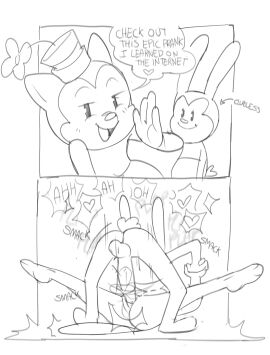 2024 2koma 4_fingers afterimage anthro anthro_on_anthro anthro_penetrated anthro_penetrating anthro_penetrating_anthro ass balls bent_leg big_penis biped black_and_white black_border black_text blush blush_lines border bottomwear closed_smile clothed clothed_to_nude clothing comic curved_eyebrows dbaru dialogue digital_drawing_(artwork) digital_media_(artwork) directional_arrow disney domestic_cat duo emanata english_text extended_legs eyebrows featureless_chest felid feline felis female female_on_bottom female_penetrated fingers flash_emanata flower flower_on_hat from_front_position front_view genitals glistening glistening_eyes hand_holding hat headgear headwear heart_after_text heart_symbol hi_res humanoid_hands humor instant_loss_2koma interspecies iris lagomorph leaning leaning_sideways leporid long_ears looking_at_another lying male male/female male_on_top male_penetrating male_penetrating_female mammal mating_press moan monochrome motion_lines motion_outline mouth_closed no_artist_signature no_pupils nude nude_anthro nude_female nude_male oblivious on_back on_bottom on_top open_mouth open_smile ortensia oswald_(character) oswald_the_lucky_rabbit outside_border pants penetration penile penile_penetration penis penis_in_pussy plant plantigrade pointy_ears pointy_speech_bubble prick_ears pussy rabbit scut_tail sex short_tail skirt smack_(sound_effect) smile smiling_at_viewer snout sound_effects speech_bubble spread_legs spreading standing tail talking_to_viewer text text_with_heart thin_eyebrows three-quarter_view tongue topless topless_anthro topless_female topless_male vaginal_penetration white_heart