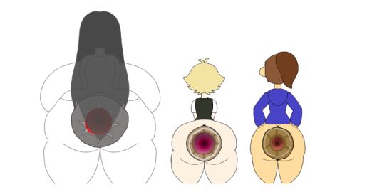 after_anal anal anal_destruction anus ass ass_chart ass_comparison ass_focus backside basil_(omori) bumhole_destruction chart dark_anus destroyed_anus donut_anus edited exposed_anus gaping_anus huge_anus huge_gape hyper_gape kim_(omori) lewd_catz mari_(omori) omori puffy_anus ruined_anus wrecked_ass