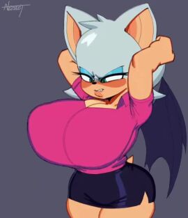 1girls animal_ears animated bat_ears bat_wings big_areola big_breasts big_nipples big_thighs blue_eyes blush breasts breasts_bigger_than_head breasts_out bursting_breasts busty busty_female chiropteran_humanoid collarbone curvy enormous_breasts eyelashes eyeshadow female female_only flirtyfawn696 furry furry_female giant_breasts gigantic_breasts half-closed_eyes highres huge_breasts huge_thighs large_breasts looking_down makeup massive_breasts massive_thighs mp4 nezulet nipples oerba_yun_fang open_mouth purple_background rouge_the_bat shiny shiny_skin shorter_than_10_seconds simple_background solo solo_female sonic_(series) sound tagme thick_legs thick_thighs thunder_thighs thunderthighs tits_bigger_than_head tits_out vertical_video video voiceroid voluptuous wardrobe_malfunction wide_hips wide_thighs wings