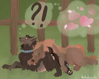 after_rape after_sex animal_genitalia animal_penis animal_pussy anus ass birbobuzzle bodily_fluids canid canine canine_genitalia canine_penis canine_pussy canis cum domestic_dog duo female fence fencepost fencing feral feral_on_bottom feral_on_feral feral_on_top forced_partners genital_fluids genitals half-erect heart_eyes heart_symbol hi_res impregnation impregnation_risk livestock_guardian_dog male mammal nervous nervous_smile nervous_sweat ovum ovum_with_heart pastoral_dog penis presenting presenting_anus presenting_hindquarters presenting_pussy pussy question_mark questionable_consent scared scared_face scut_tail short_tail smile smirk smug smug_expression smug_eyes smug_face smug_grin story story_in_description tail thought_bubble unwanted_attention unwanted_cum_on_body were