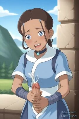 ai_generated avatar_the_last_airbender cum cum_explosion cumshot futa_focus futa_solo handjob jerking jerkingoff katara masturbation no_sound penis semen solo solo_futa tagme video
