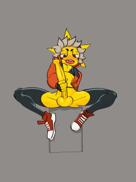 1boy 2024 2d 2d_(artwork) 2d_animation animated balls big_cock big_penis bikini bikini_top bite blush blush_lines clothed clothing elemental_creature elemental_humanoid epic_games erect_penis erection femboy footwear fortnite gay genitals gif hard_on hood huge_cock huge_penis humanoid jackofak large_cock leaning leaning_backward long_cock long_penis male male_only masturbation narrowed_eyes partially_clothed penis retracted_balls shoes simple_background sitting sitting_down sitting_on_chair slim small_waist sneakers solo solo_male spikes spikes_(anatomy) spread_legs spreading sunspot_(fortnite) swimwear tongue tongue_bite tongue_out