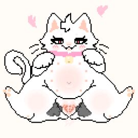 animated bodily_fluids digital_media_(artwork) domestic_cat ejaculation felid feline felis female feral fur genital_fluids genitals iigomeow ijijil leaking mammal multi_nipple musk musk_clouds nipples pawpads pixel_(artwork) pixel_animation plump_labia pussy pussy_ejaculation pussy_juice_leaking slightly_chubby solo solo_focus spread_pussy spreading throbbing throbbing_pussy vaginal_fluids white_body white_fur