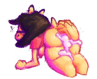 bitwily closed_eyes cum cum_in_pussy cute female from_behind grabbing_ass pussy shortstack smile tagme tail yuh_(yopy)