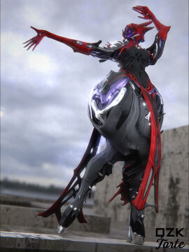 big_breasts breasts cleavage female huge_breasts oraxia_(warframe) qzk_forte tagme thick_thighs warframe wide_hips