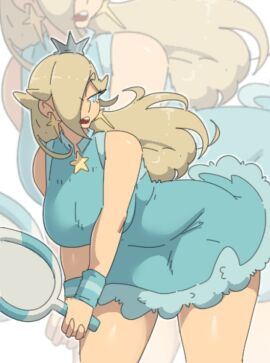 1girls armband bangs bangs_over_one_eye bending_forward bent_over big_breasts bimbo blonde_female blonde_hair blue_armband blue_dress blue_eyes blue_skirt breasts clothing collared_dress crown curvaceous curvy curvy_female curvy_figure dress earrings eyebrows eyebrows_visible_through_hair female female_only flowing_clothing flowing_dress flowing_hair frilled_dress hair_over_one_eye hand_on_clothes in_shade large_breasts leedraw11 legs_apart light_blue_dress long_hair mario_(series) mario_tennis medium_hair minidress miniskirt navel outline playing_sports princess princess_rosalina princess_rosalina_(tennis) shaded shaded_face short_sleeves shoulder_length_hair solo standing star_accessory star_earrings star_ornament teeth tennis tennis_racket tennis_uniform thick_thighs thighs tiara tight_clothing white_background white_outline wide_hips zoom_layer