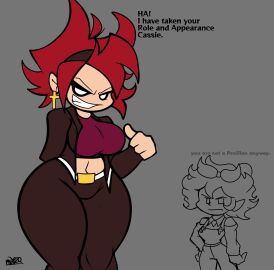 ass big_ass big_breasts breasts cassandra_(newgrounds) clothed d-side_cassandra d-side_nene female female_only friday_night_funkin huge_ass mrdrezq nene_(newgrounds)