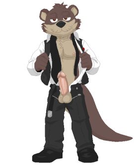 alpha_channel anthro balls belt benson_(password) bodily_fluids chest_tuft clothed clothing digital_media_(artwork) erection footwear genital_fluids genitals hi_res humanoid leaking_precum male mammal mustelid myuger necktie nipples nude open_belt orange_eyes otter outline partially_clothed password_(visual_novel) pecs penis pixel_(artwork) precum shoes simple_background solo suit tail tan_body transparent_background tuft undressing white_outline