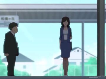 1boy 1girls after_sex after_vaginal ahe_gao animated anus arm_behind_back arm_grab bag balls bare_arms black_hair blush bottomless bouncing_breasts bow bow_panties bra bra_pull breasts breath breathing brown_hair brown_pantyhose buck_teeth ceiling censored chain-link_fence character_request clenched_teeth closed_eyes closed_mouth clothed_sex clothes_lift clothes_pull collarbone collared_shirt crossed_arms cum cum_in_pussy cum_inside cumdrip fat_male female female_pubic_hair fence formal_clothes from_below gegege_no_kitarou gegege_no_kitarou_6 glasses gradient_background handbag holding holding_bag indoors interior jacket large_breasts legs_together long_hair long_sleeves looking_at_another male male_pubic_hair mature_female mosaic_censoring mushiro_(nijie728995) navel necktie nexus763 nipples no_panties open_clothes open_jacket open_mouth panties panty_pull pantyhose pantyhose_pull penis profile pubic_hair pussy pussy_juice restroom round_eyewear saliva sex sex_from_behind shiny_skin shirt shirt_lift short_hair sitting skirt skirt_lift sound spread_legs standing straight suit sweat tagme teeth testicles toilet_stall underwear upper_body vaginal_penetration video white_shirt yuna's_mother yuna's_mother_(gegege_no_kitarou_6)