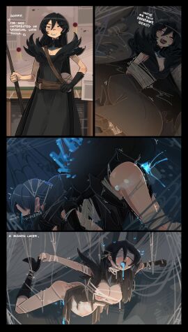 1girls 2025 2d adventurer ahe_gao arachnid arachnophilia bad_end begging_to_stop big_breasts blue_cum breasts breeding broken_rape_victim cocky comic confident cum cum_in_pussy cum_inside defeat_rape defeated defeated_heroine egg_implantation fantasy female femsub feral_on_female from_behind heart human impregnation insectophilia instant_loss interspecies interspecies_impregnation interspecies_pregnancy male maledom mind_break monster open_mouth original_character penetration pregnant pussy raped_by_monster restrained robe sanistae sex shuuko spider spider_web spread_legs suspension time_skip torn_clothes vaginal_penetration web web_blindfold web_bondage webbed_rape_victim zoophilia