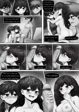 ... 1boy 2girls absurd_res adorable ass balls big_ass big_penis blush breasts censored censored_penis comic english_text female femsunny_(omori) genderswap genderswap_(mtf) grabbing_penis hairband heart hero_(omori) highres imminent_oral implied_incest kissing_penis kneeling male mari_(omori) monochrome mosaic_censoring nervous omori penis rule_63 shy siblings sisters sitting smug smug_face sunny_(omori) twintails vegasvat