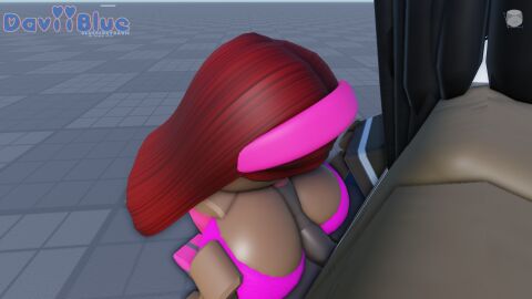 3d angry_face baseplate black_hair blowjob_pov breasts daviiblue eyelashes female hands_on_breasts headband holding_hands male male/female medium_breasts paizuri redhair roblox roblox_avatar robloxian tagme titfuck titjob titjob_under_clothes